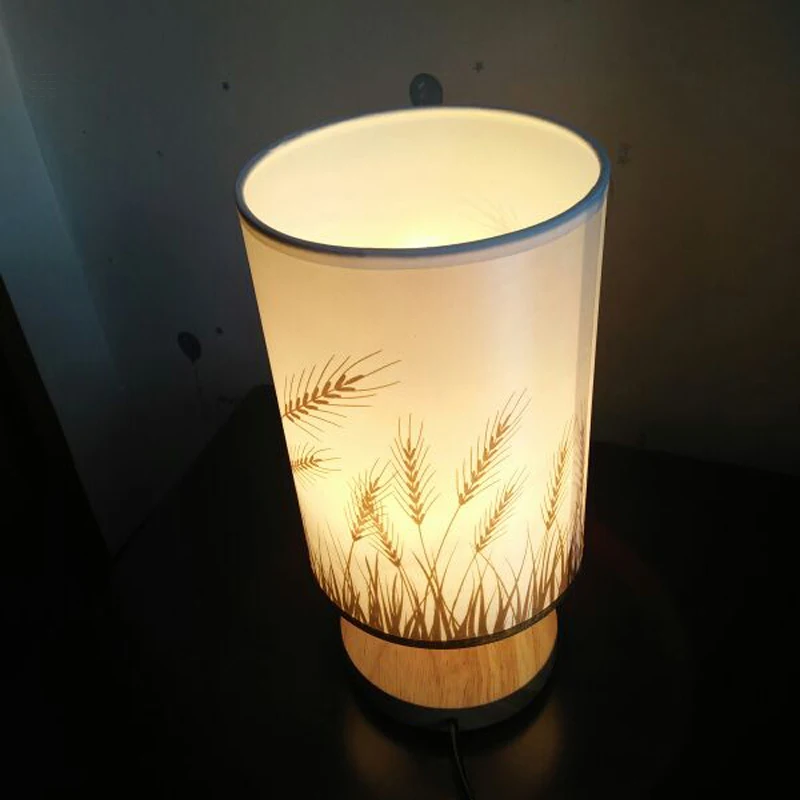 Современная Деревянная настольная лампа 90 260 В переменного тока прикроватный