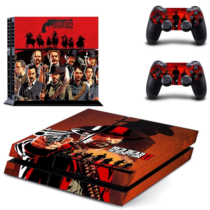 HOMEREALLY наклейка s PS4 кожа игры красный Dead Redemption 2 наклейка для sony Playstation 4 консоль и контроллер кожи Ps4 аксессуар