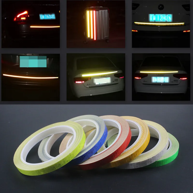 1 шт. 8 метров для автомобильного стайлинга светоотражающий полоса лента обода