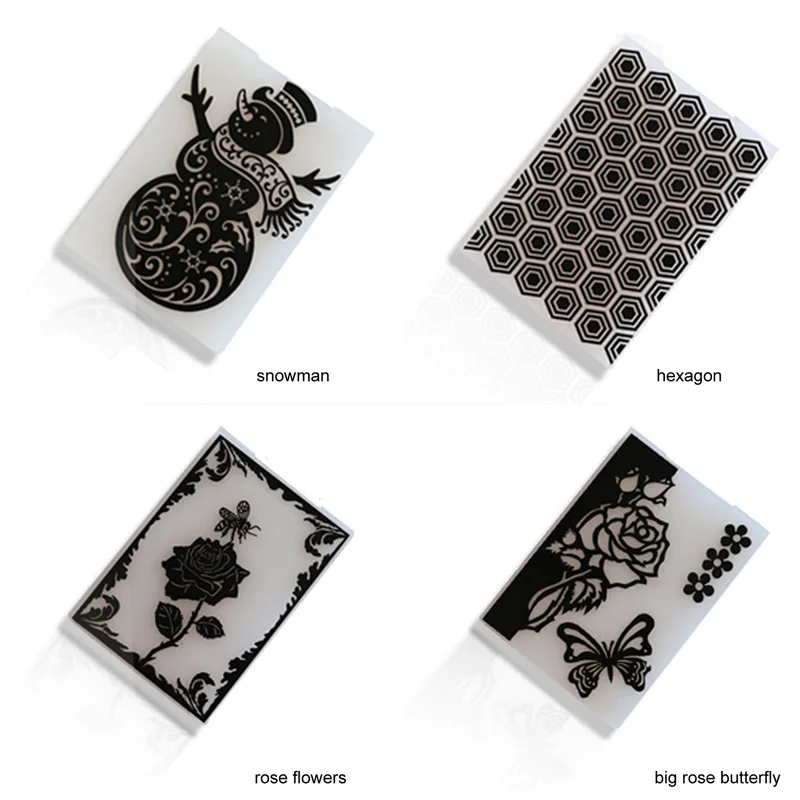 Embossing Folder Wedding Decor Photo Album Wine Bottle Christmas Love Heart Card Making Scrapbooking Paper Card Craft