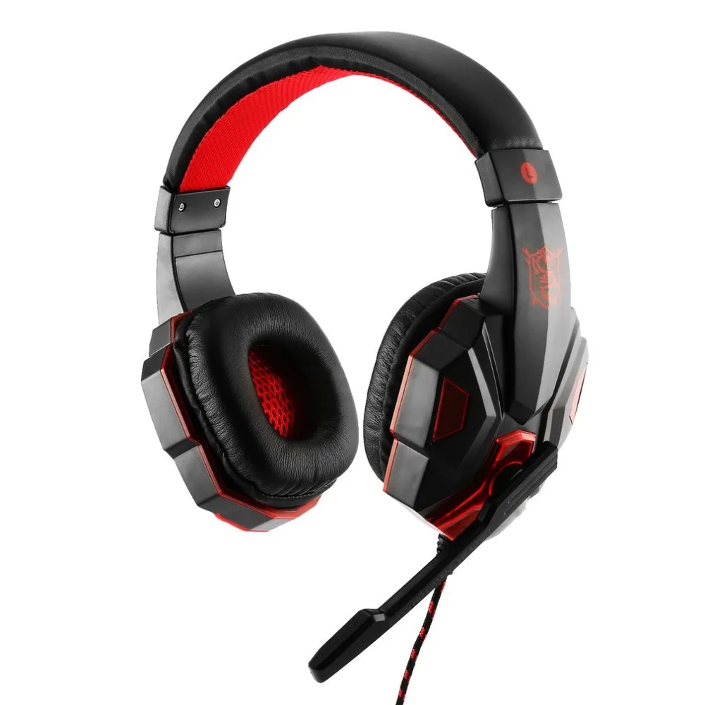 Игровая гарнитура SY830MV с микрофоном-звук четкость шумоподавления наушников светодиодный свет для компьютерных игр для PS4/XBOX-ONE
