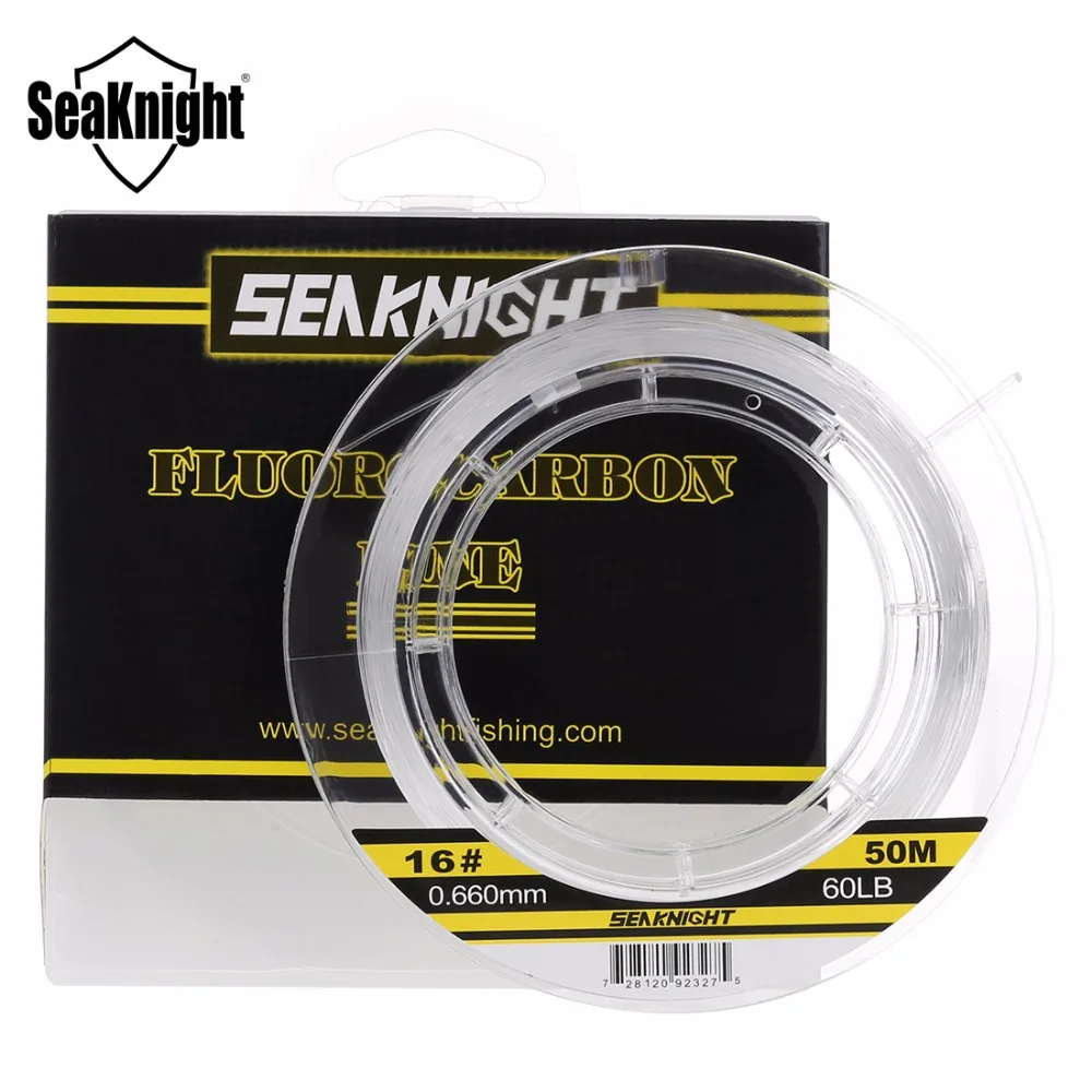 Фторуглеродная леска SeaKnight 50 м 100% японский материал фторуглеродная рыболовная 60LB
