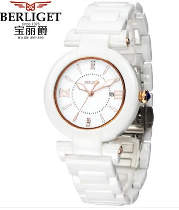 Часы наручные женские с сапфировым керамическим ремешком 50 м|watch 50m|watch womenwatch women