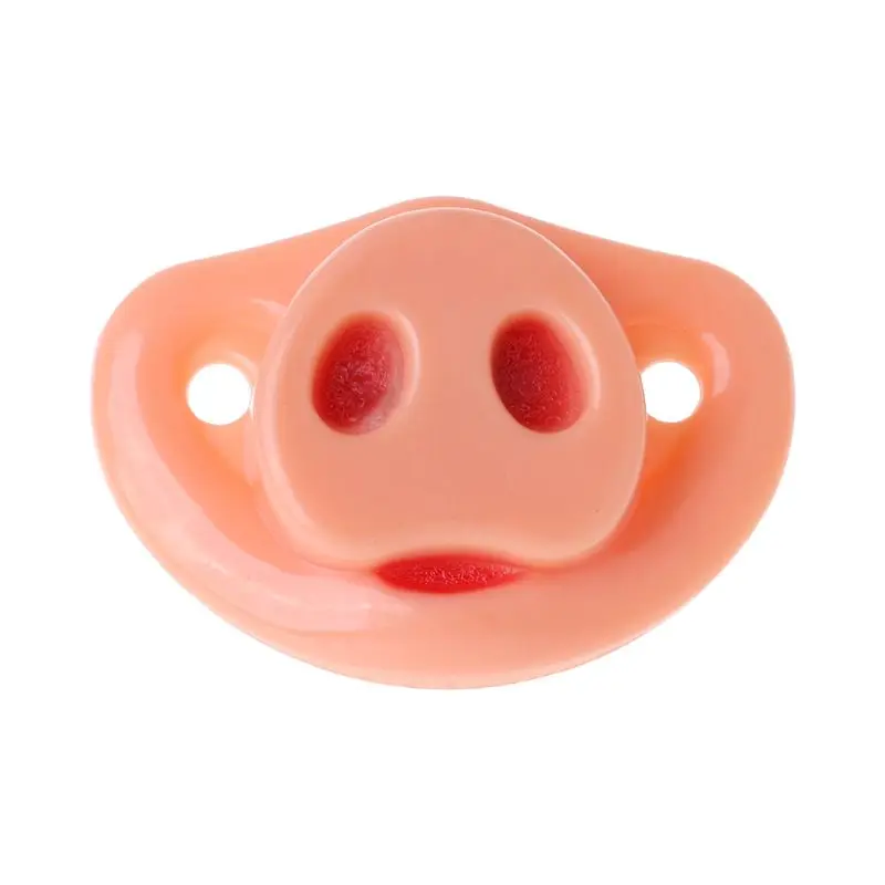 Baby Pacifier Dummy Pig Nose Funny Halloween Cosplay Soother Newborn Orthodontic Food Grade Silicone Nursing Nipple Teether Pran | Мать и