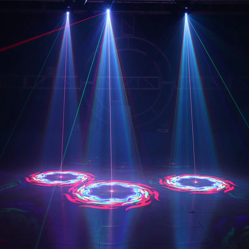 AUCD 1 глаз 500 МВт RGB движущаяся головка проектор лазерные огни Disco Pro DMX Луч луч Луна Звезда гобо вечерние шоу DJ сценическое освещение H-1C