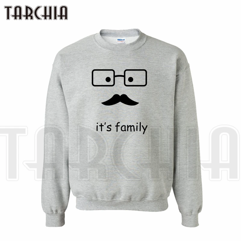 

TARCHIA New Brand Free Shipping Sweatshirt Personal Man Hoodies Casual Parental Homme Boy The Man Who Have A Moustache Love You