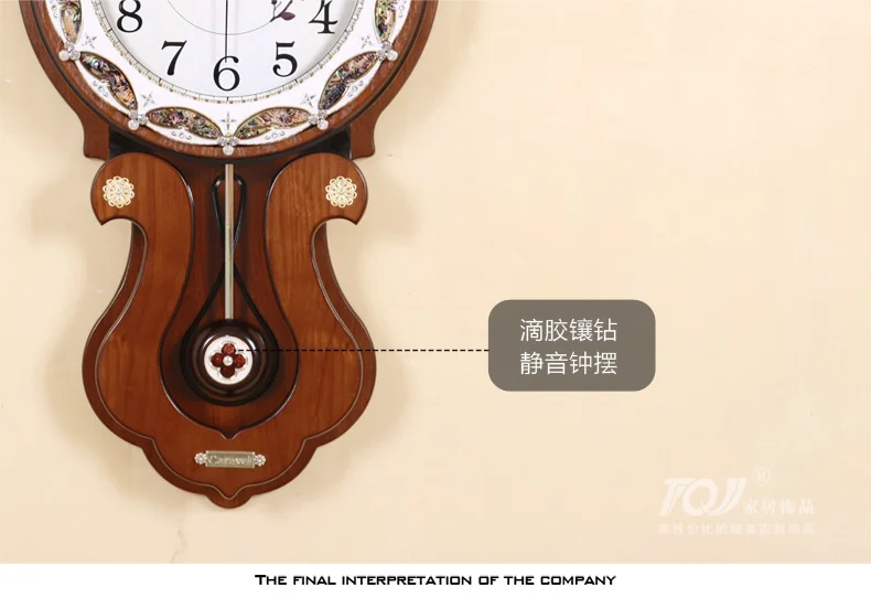 Meijswxj 80 см высота большие настенные часы Saat Reloj часы Relogio Duvar Saati Horloge Murale твердая древесина маятник цифровые настенные часы