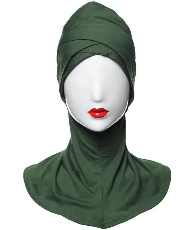 12PCS Muslim Hijab Arab Niquabs Womens Under Scarf Neck Cover Cap Bone Bonnet Ninja Islamic Hat Solid Color Random | Тематическая