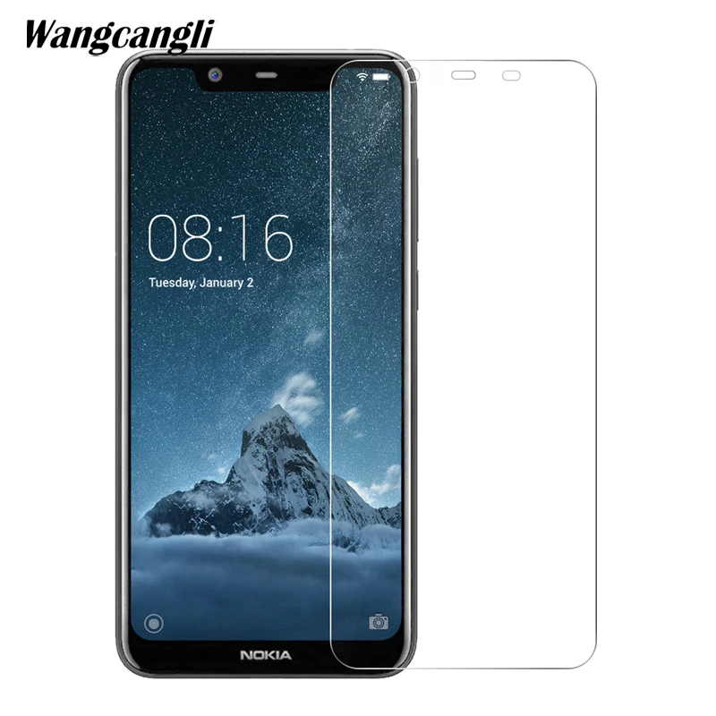Wangcangli 2.5D Закаленное стекло для Nokia 5 1 plus Защитная пленка мобильного телефона 9 H