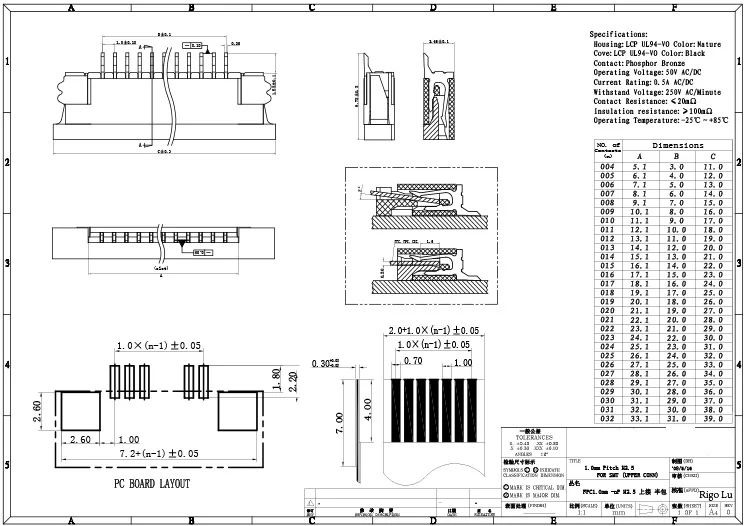 Бесплатная доставка 30 шт кабель Ffc fpc разъем 1 0 мм 31pin thickness2.5mm основной линии с