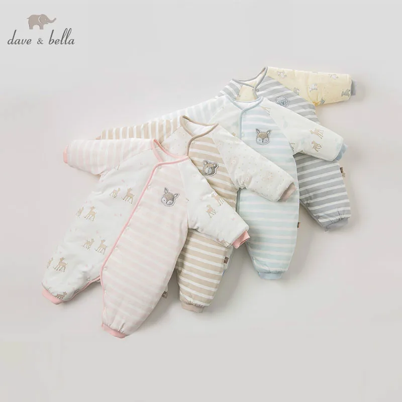 Осенний Детский комбинезон DBZ9299 в стиле унисекс|Ромперы| |