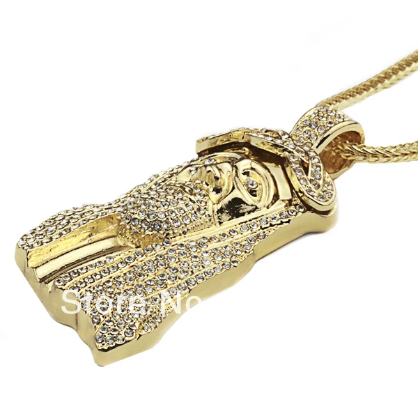 Новые ледяные Подвески с изображением лица Иисуса Христа 32 &quotверевочной