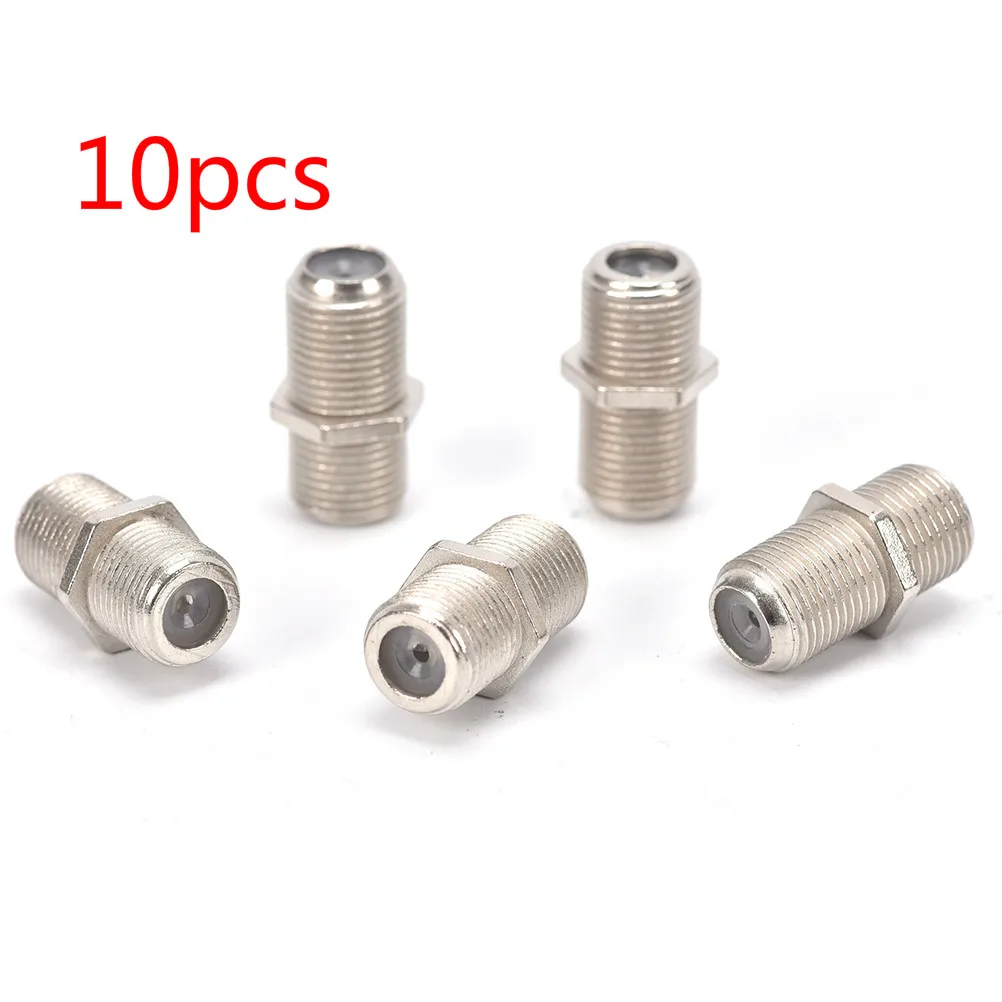 10pcs 10 шт. F Тип муфта разъем адаптера Женский F/F Разъем RG6 коаксиальный кабель используется в видео или 1 шт. SMA RF коаксиальный разъем - Цвет: 10pcs