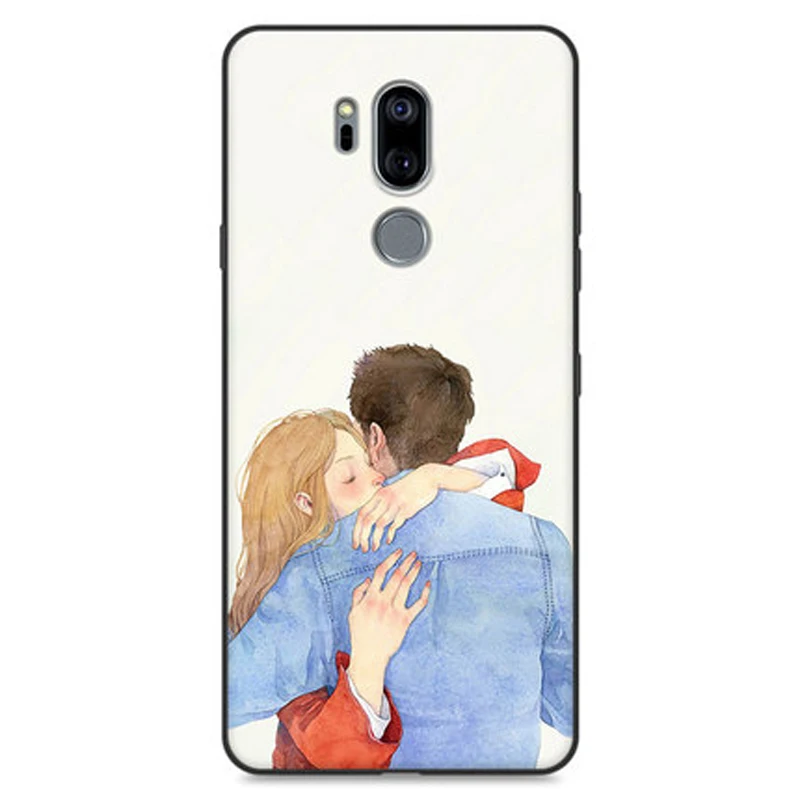 Чехол для телефона LG G7 тонкий чехол ThinQ G710 мягкий ТПУ с цветочным рисунком G 7 G7ThinQ |
