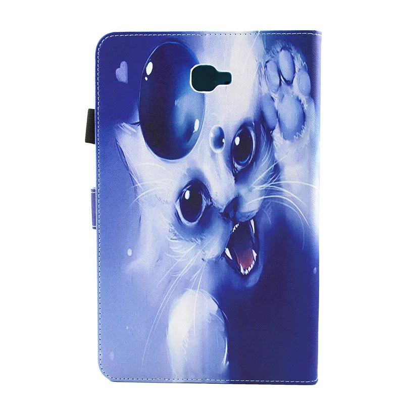 Wekays для samsung Tab 10,1 мультфильм Единорог кожаный чехол для samsung Galaxy Tab 10," T585 T580 T580N планшет чехол