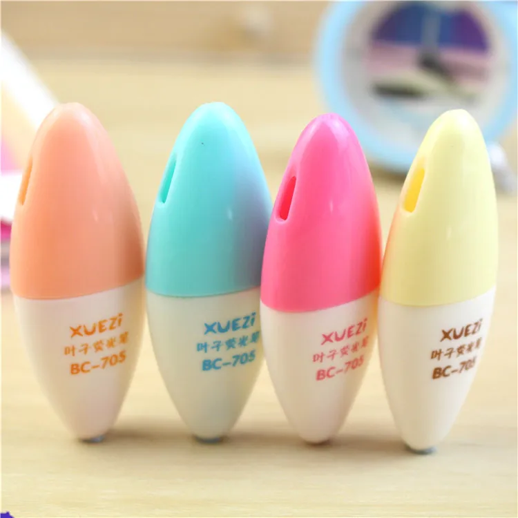 6 шт./компл. мини маркер в виде листа канцелярские принадлежности школьный