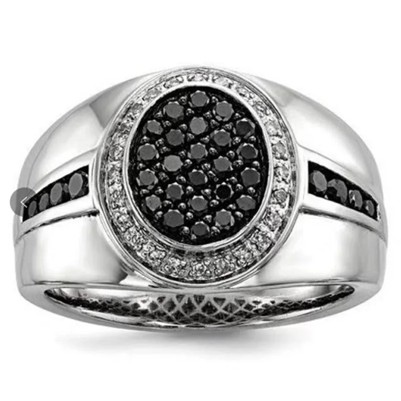 Новые модные классические мужские кольца в стиле хип-хоп золотистого и