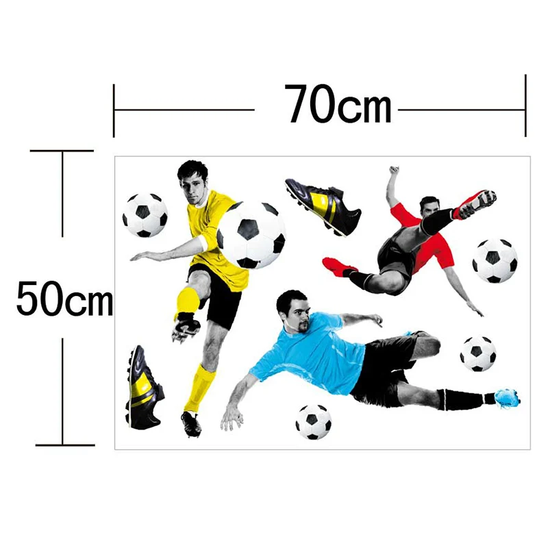 1 шт. Креативные 3D наклейки на стену с изображением футбола баскетбола сломанная