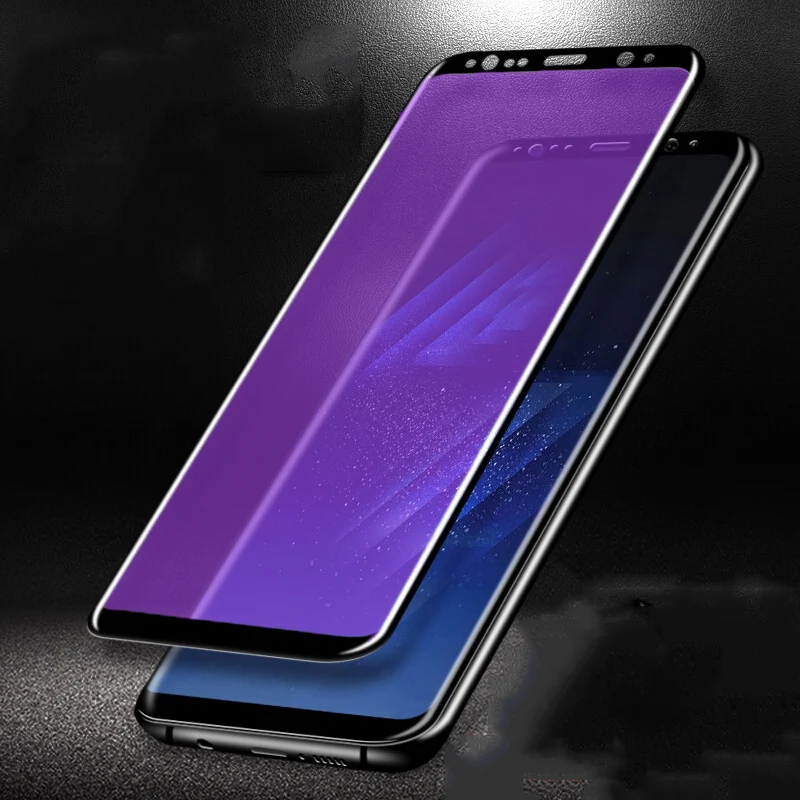 3D полная защита от синего излучения закаленное стекло для Samsung Galaxy S9 S8 Plus Защитное