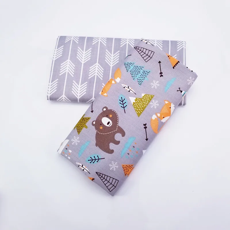 

100% Cotton Twill Fabric Printed Patchwork Textile Fabric DIY Sewing Quilted Dormitory Season Sheets Cloth Thin Cotton Fabric