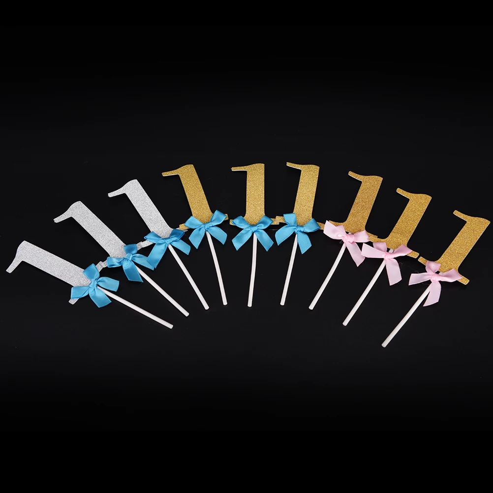 3 шт. для мальчиков и девочек первого дня рождения кексов торжества украшения I AM