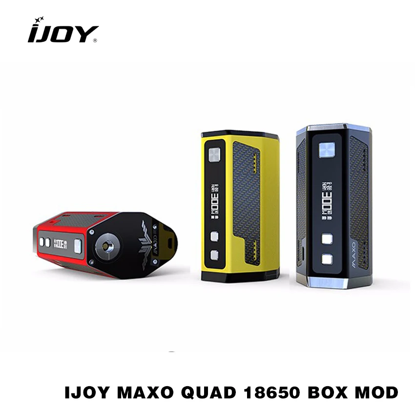 100% оригинал IJOY maxo Quad 18650 315 W TC BOX MOD электронная сигарета прошивка обновляемая Mod -