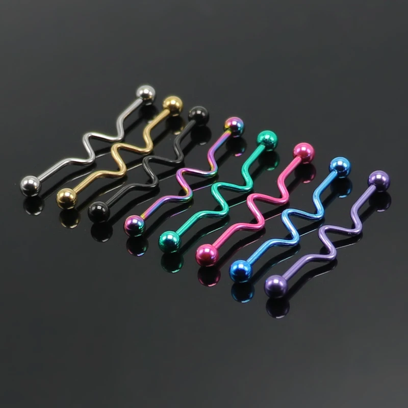 1 шт. нержавеющая сталь серьги Надеваемые На Ушной Хрящ Пирсинг со штангой