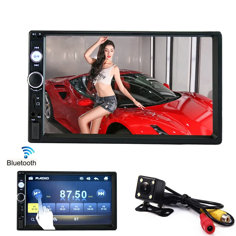 Автомагнитола 2 Din MP5 плеер с сенсорным экраном 7 дюймов Bluetooth USB|Автомобильные