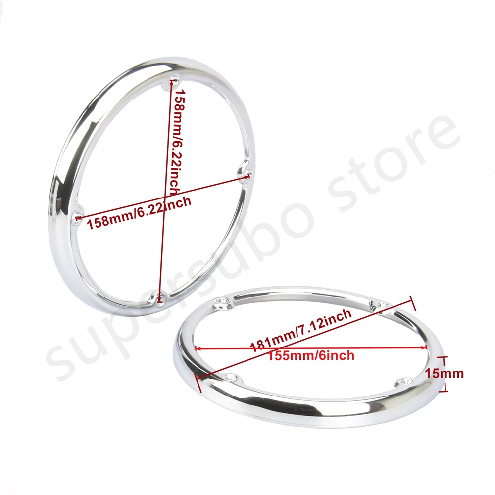 Хромированная отделка динамика для harley Touring FLT FLHT FLHRC Road King Street Electra Glide нижние