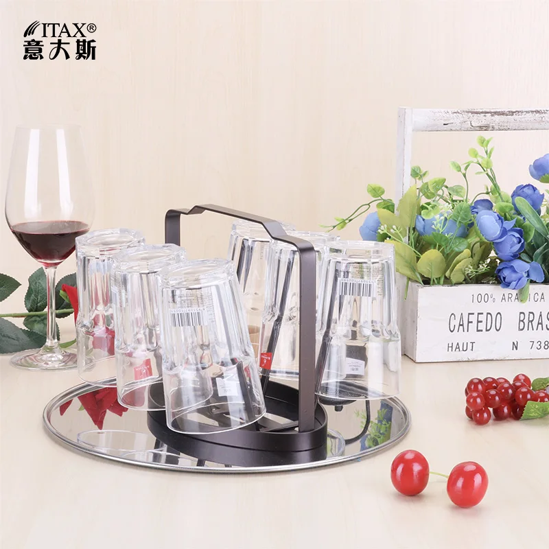 Домашняя кухонная барная кружка для дерева стеллаж хранения посуды сушилка