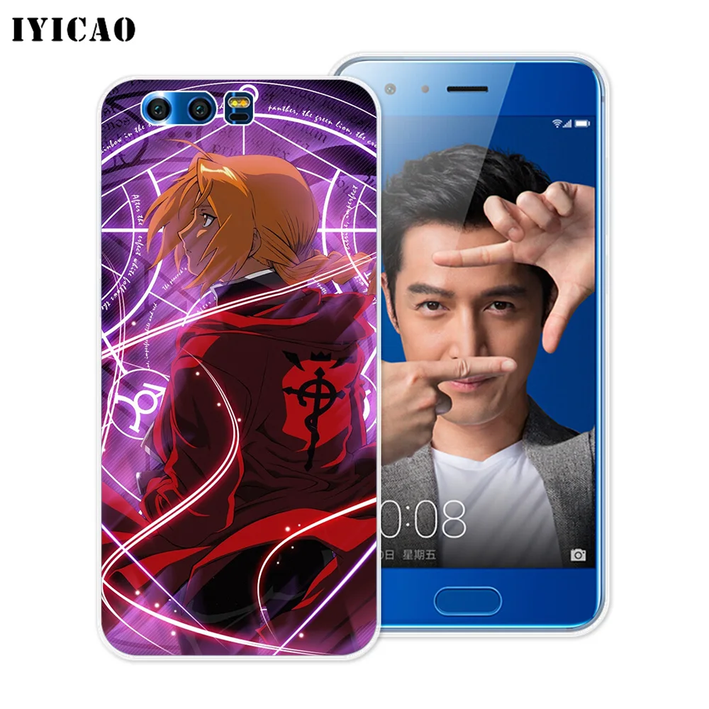 IYICAO Стальной алхимик мягкий силиконовый чехол для Huawei Y9 Y7 Y6 Prime Honor 8C 8X 8 9 10 Lite 7X 7C 6A