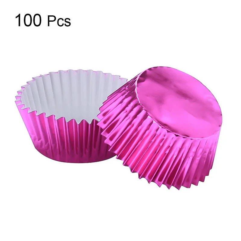 100pcs purple red 100 шт сгущенные печенье сдобы кекс и печенья бумажные чашки лайнер украшения торта вечерние формы для торта кухонные аксессуары - Цвет: 100pcs purple red