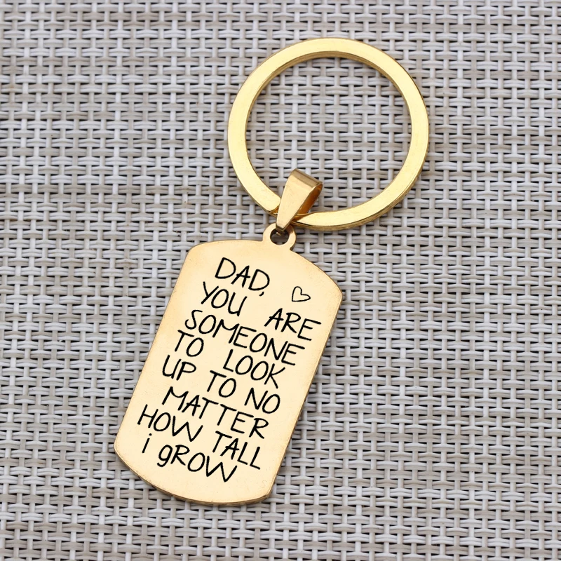 1 шт брелок в подарок для папы с ручной печатью &quotвы кто-то чтобы посмотреть... как