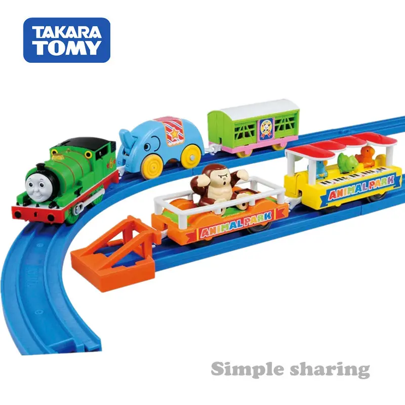 Takara Tomy Tomica железной дороги Паровозик Перси зоосад трек литой миниатюрный модель