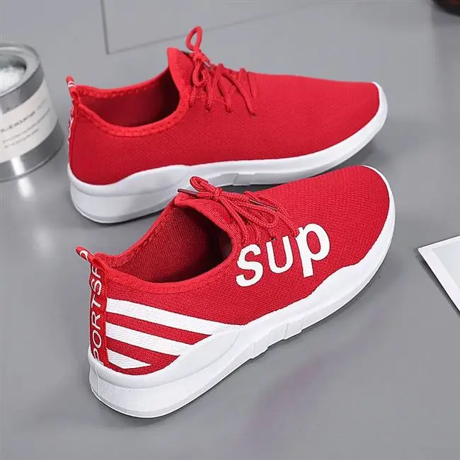 2019 женская повседневная обувь модная дышащая прогулочная сетчатая на плоской