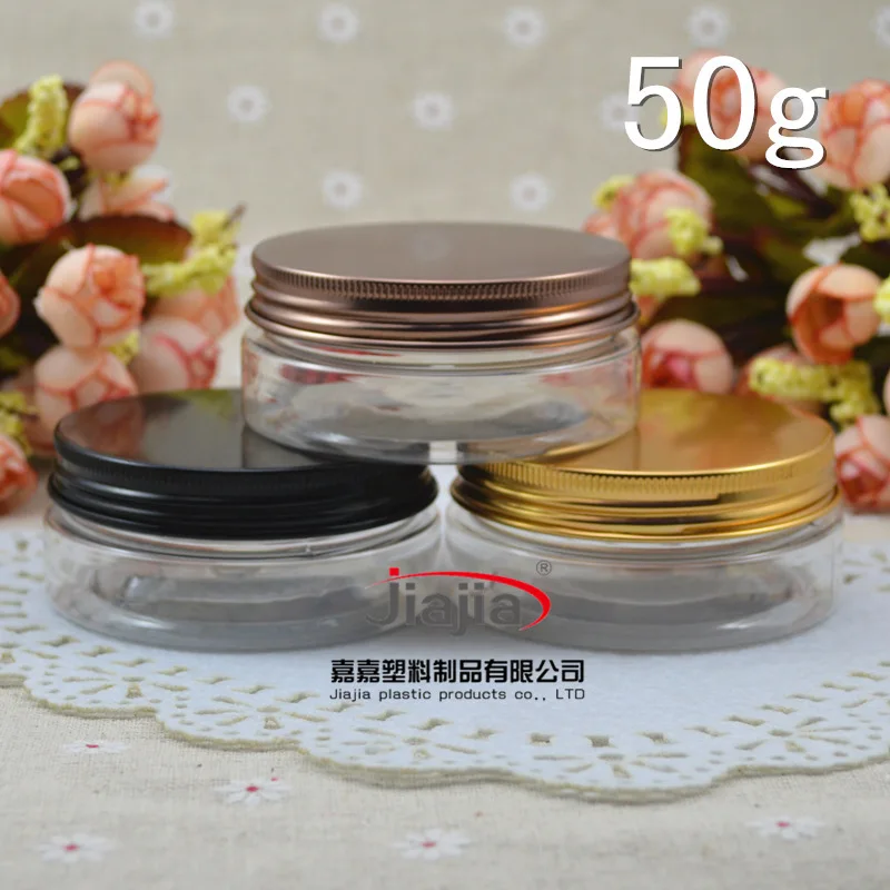 50 г прозрачная баночка для домашних животных крема с черной Золотой бронзовой