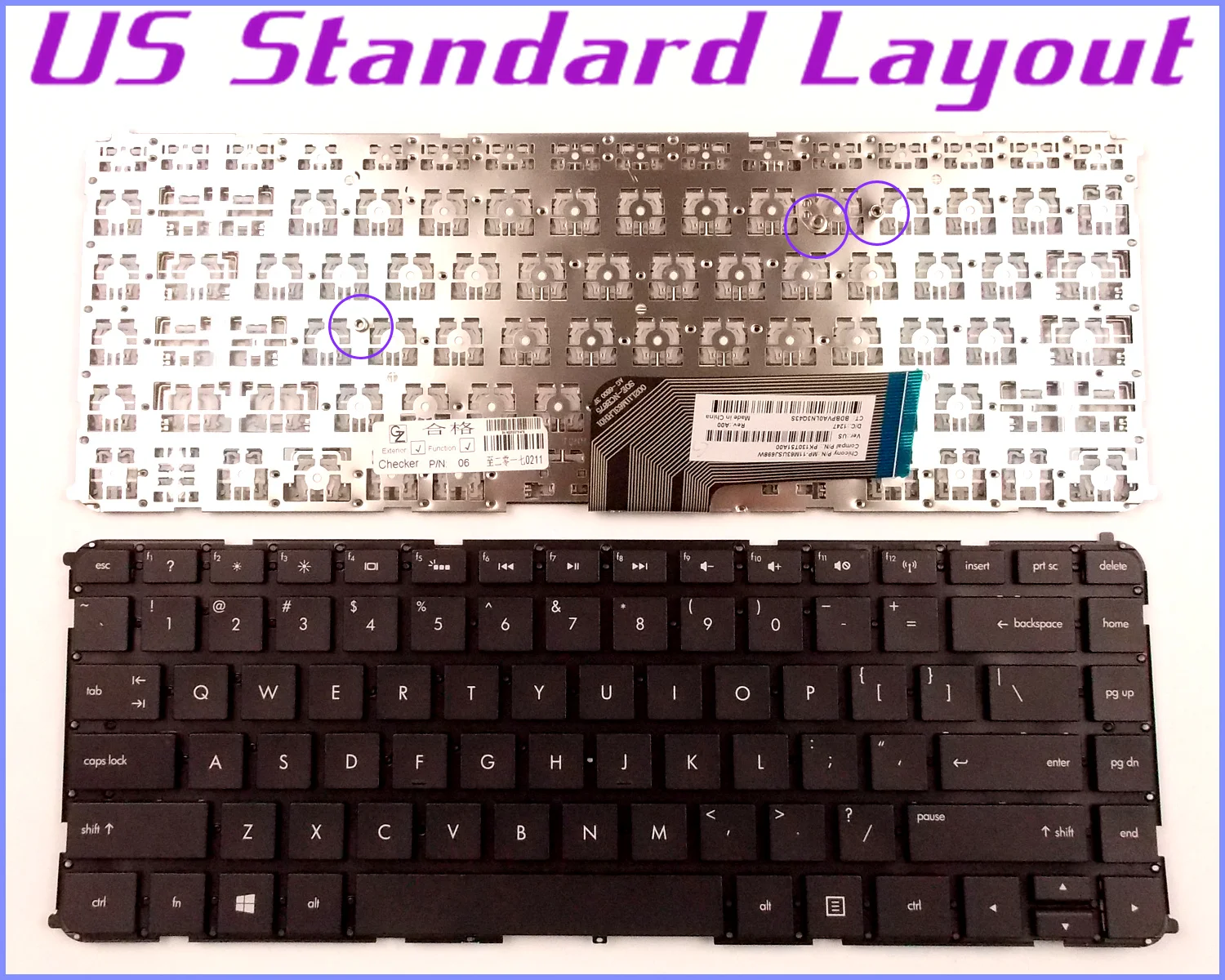 Новая клавиатура US для ноутбука HP Envy 6-1053er 6-1055er 6-1152er 6-1153er 6-1154er 4-1004TX 4-1106tx без рамки |