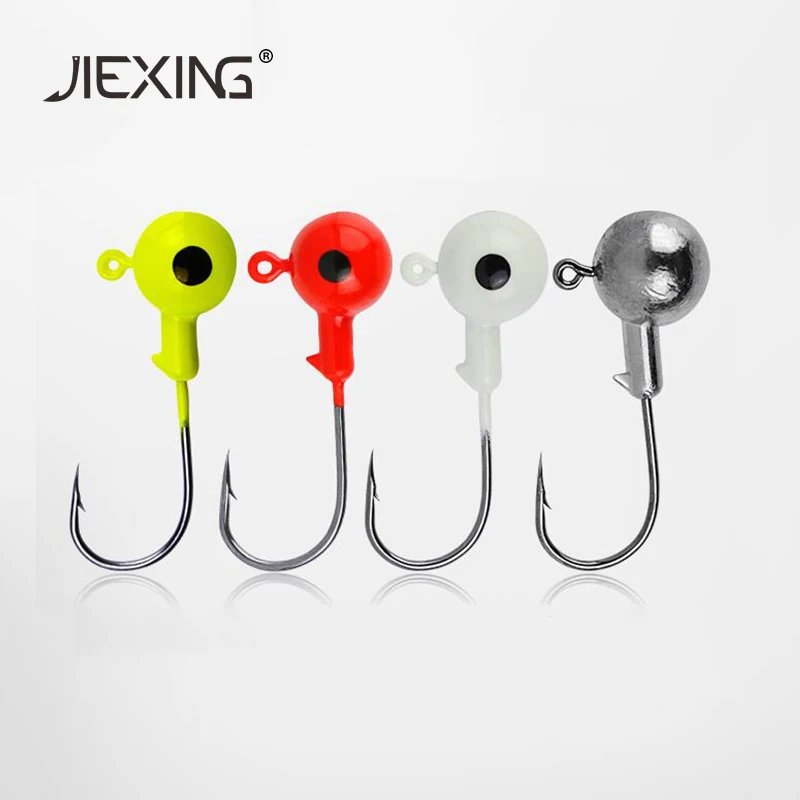 10 шт./лот Lead Jig Head рыболовный крючок углерода мягкие приманки рыболовные крючки 2g