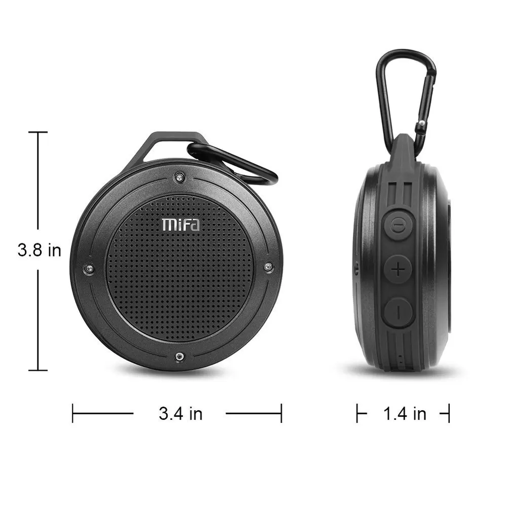 Mifa F10 Портативный Bluetooth Динамик душ 3D стерео звук баса Box пыле Водонепроницаемый