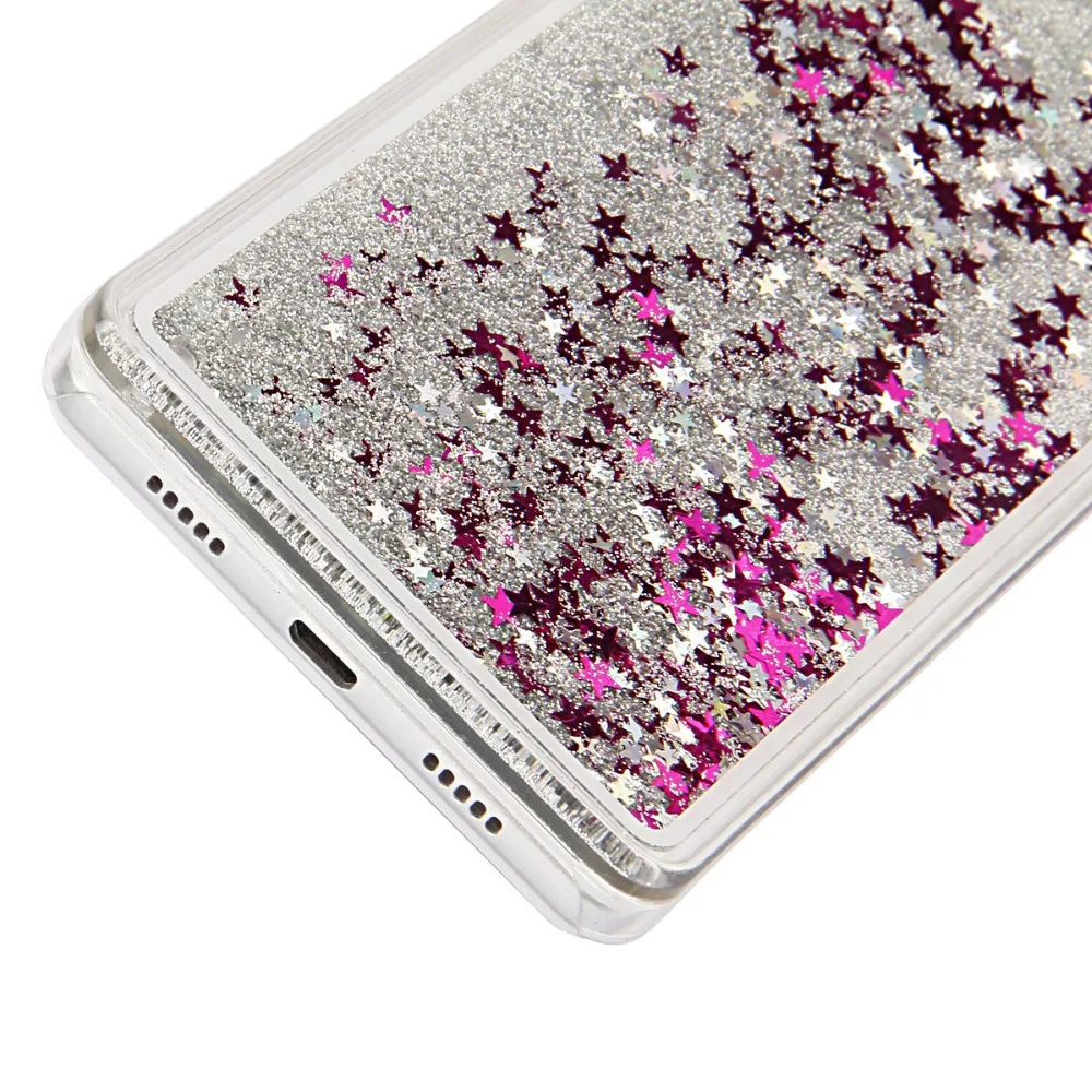 Новый динамический течет жидкость плавающей с сияющими блестками сверкают