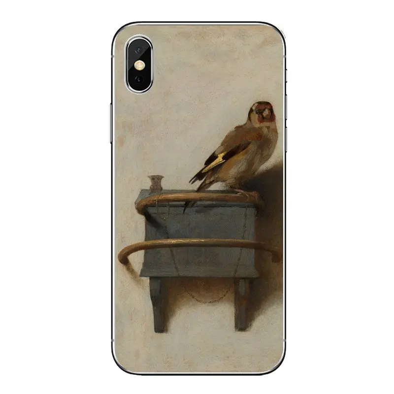 Carel fabritius щегол 1654 дизайн ногтей прозрачный мягкий чехол из ТПУ с принтом &quotдля