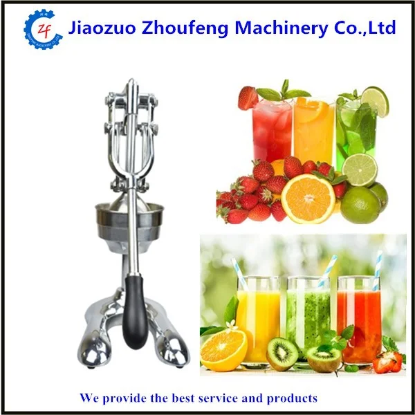 Manual stainless steel commercial slow orange juicer machine