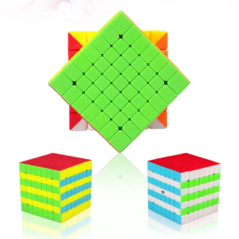 Новинка QIYI 7x7x7 QiXing S Магическая скорость QiYi куб без наклеек Профессиональный MoFangGe