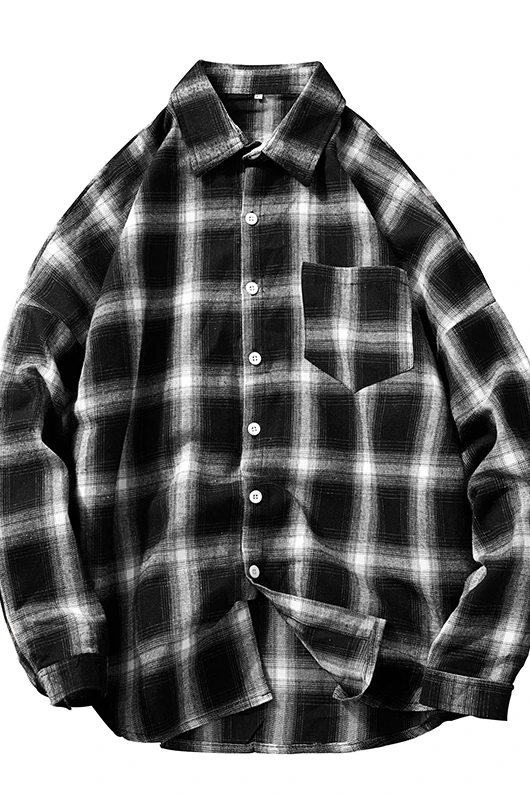 Мужская Повседневная рубашка в клетку из 100% хлопка удобная приталенная