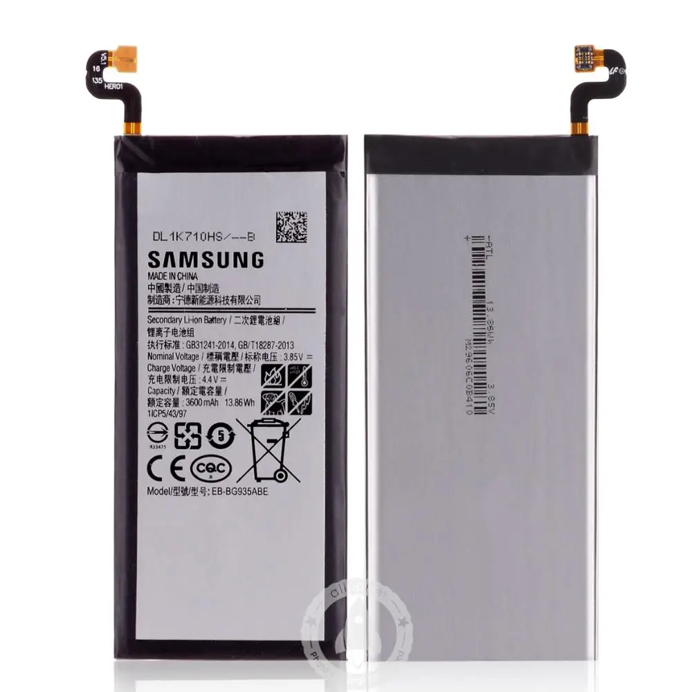 Оригинальный запасной EB BG935ABE для Samsung S7 Edge аккумулятор 3600 мАч G9350 SM G935F Galaxy