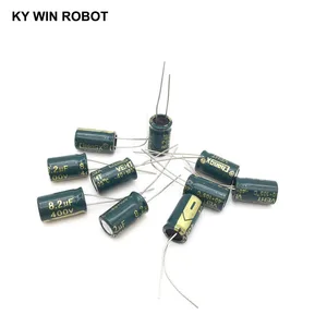 10 шт. 8,2 мкФ 400 В 105C электролитический конденсатор 400 В 8,2 мкФ 8x14 мм алюминиевый электролитический конденсатор