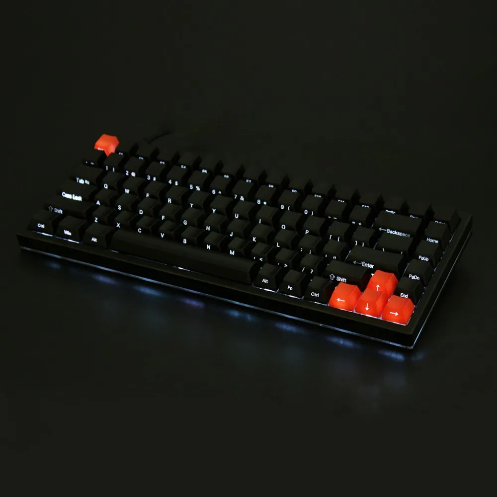 YMDK YMD75 программируемый анодированный чехол с ЧПУ пластина PCB Underglow RGB для 75% 84 клавиатуры ANSI ISO макет совместимый KBD75