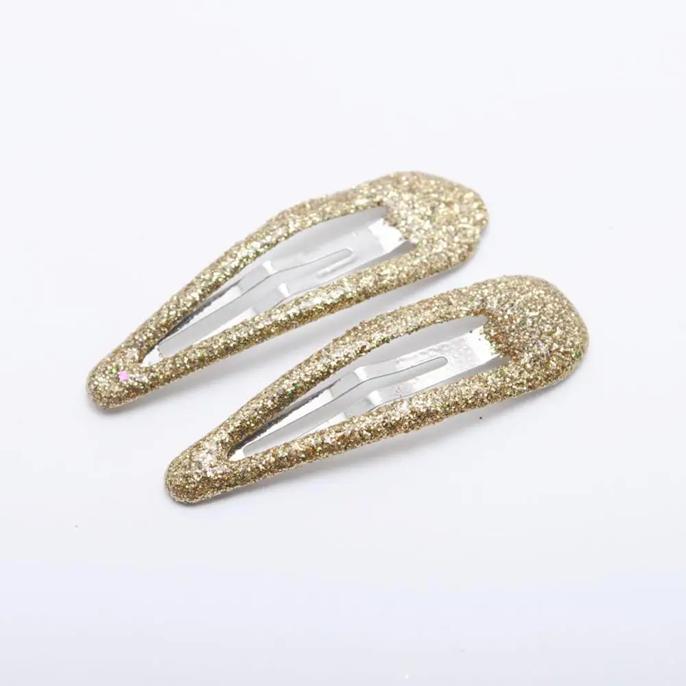 Gold Hair clips 10 шт./лот заколки для волос для девочек 4,8 см блестящая детская шпилька детские заколки для девочек женские заколки аксессуары для волос - Цвет: Gold Hair clips
