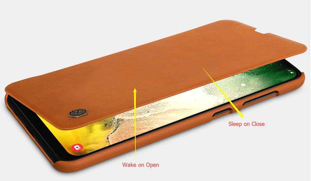 For Samsung Galaxy A30/A20 case Nillkin smart wake up Qin wallet Flip Leather case protective cover for Samsung A30/A20 case