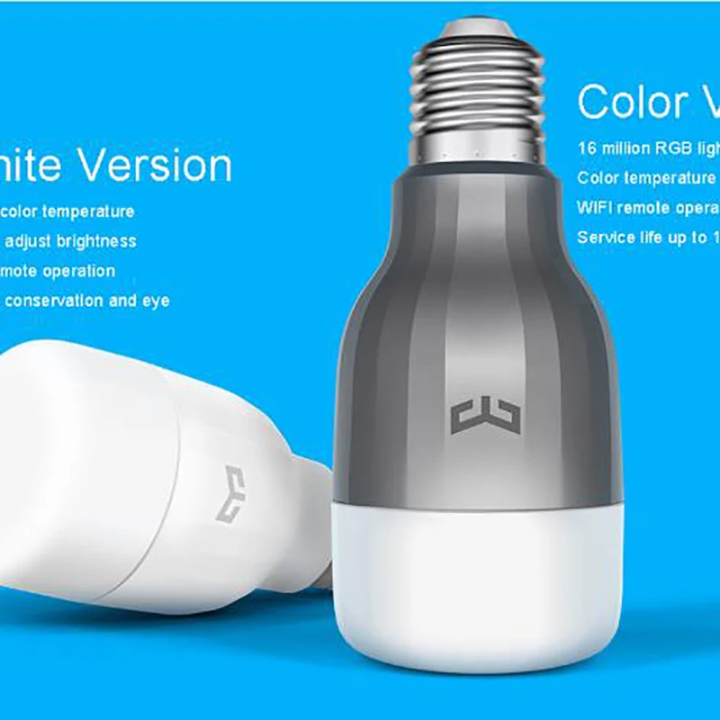 Оригинальная смарт-лампа Xiaomi App wifi Yeelight Blue II E27 9WLED 600 люмен Mi Light Wi-Fi дистанционное